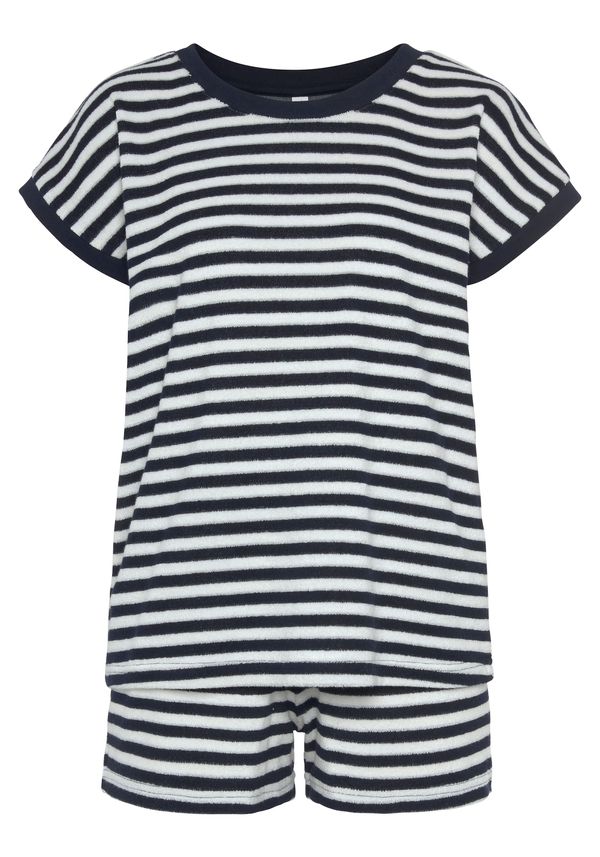 VIVANCE VIVANCE Kratke hlače za spavanje 'Dreams'  morsko plava / bijela