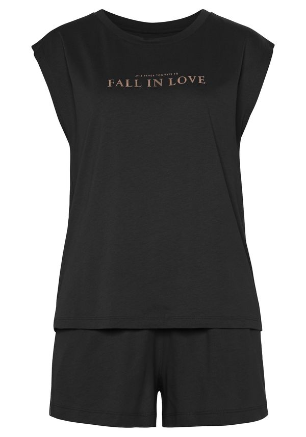 VIVANCE VIVANCE Kratke hlače za spavanje 'Dreams'  prljavo roza / crna