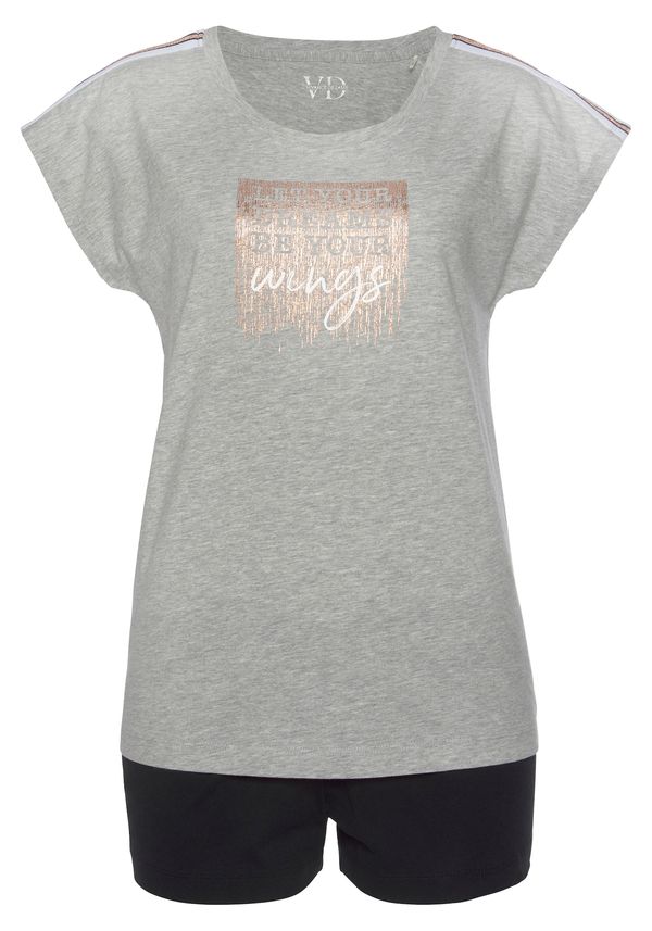 VIVANCE VIVANCE Kratke hlače za spavanje  mornarsko plava / bakrena / siva melange / bijela