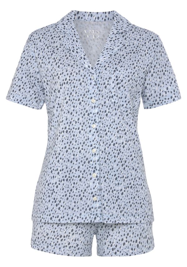 VIVANCE VIVANCE Kratke hlače za spavanje 'VD Cosy Dreams'  morsko plava / svijetloplava / bijela