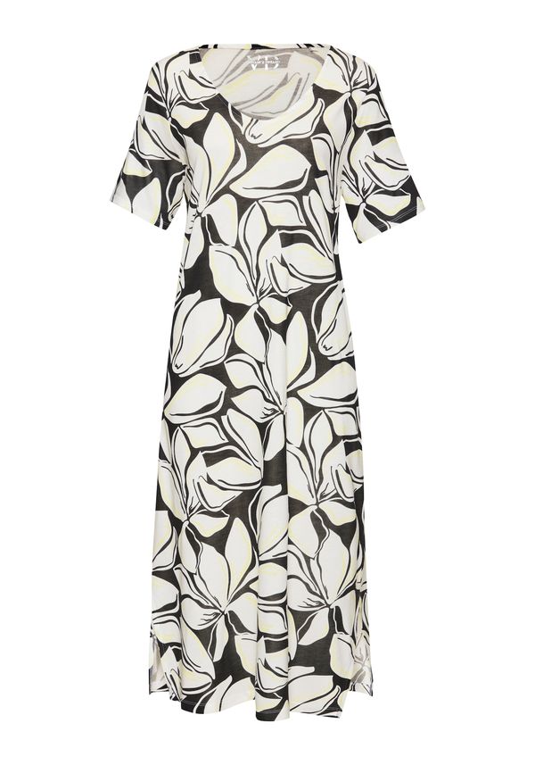 VIVANCE VIVANCE Ljetna haljina  svijetložuta / crna / bijela