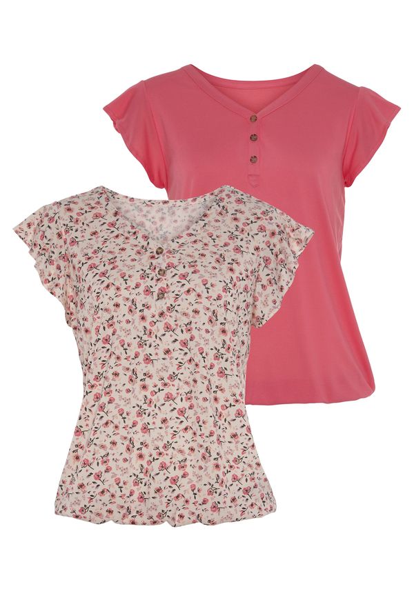 VIVANCE VIVANCE Majica  bež / miks boja / roza