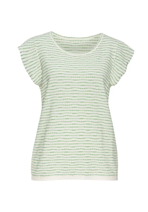 VIVANCE VIVANCE Majica  boja pijeska / zelena