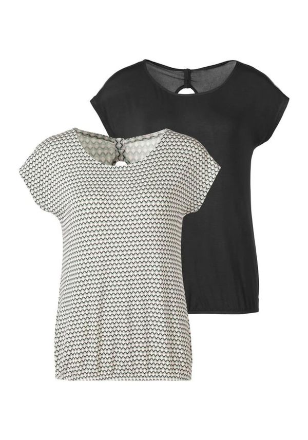 VIVANCE VIVANCE Majica  crna / bijela