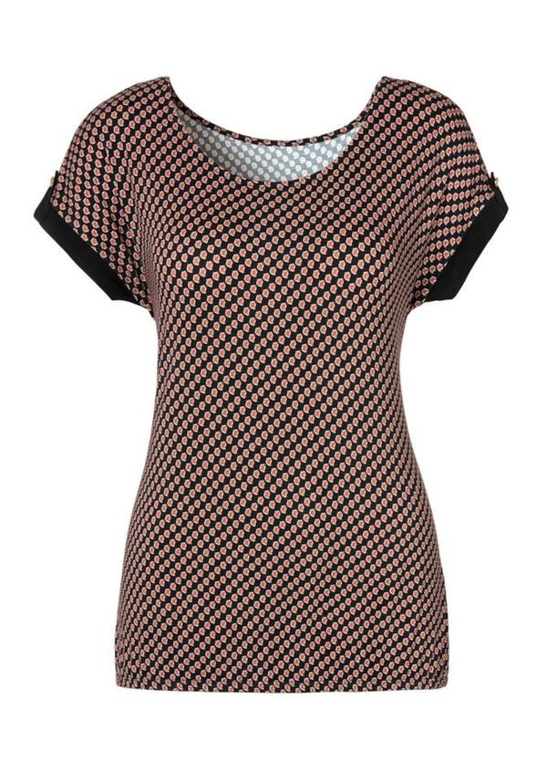 VIVANCE VIVANCE Majica  crvena / crna