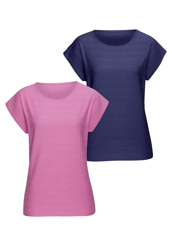 VIVANCE VIVANCE Majica  indigo / svijetloroza