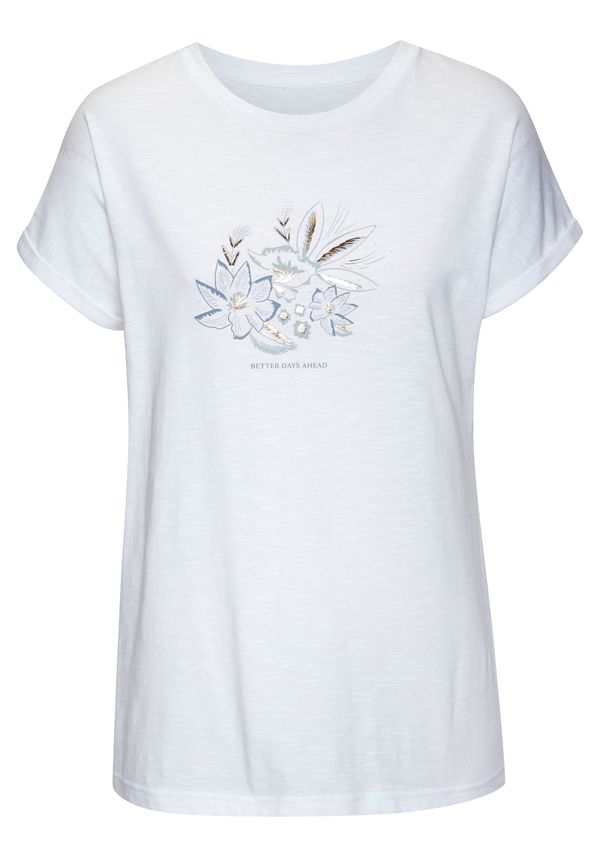 VIVANCE VIVANCE Majica  plava / svijetloplava / zlatna / bijela melange