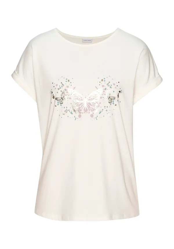 VIVANCE VIVANCE Majica  safirno plava / siva / roza / vuneno bijela