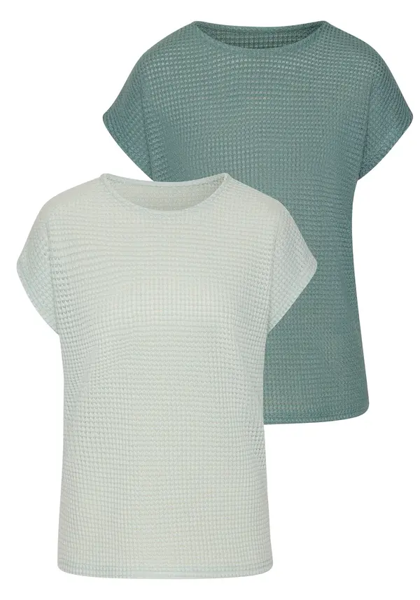 VIVANCE VIVANCE Majica  smaragdno zelena / menta