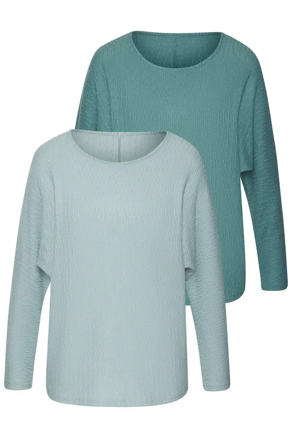 VIVANCE VIVANCE Majica  smaragdno zelena / menta