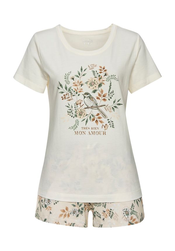 VIVANCE VIVANCE Pidžama  bež / miks boja