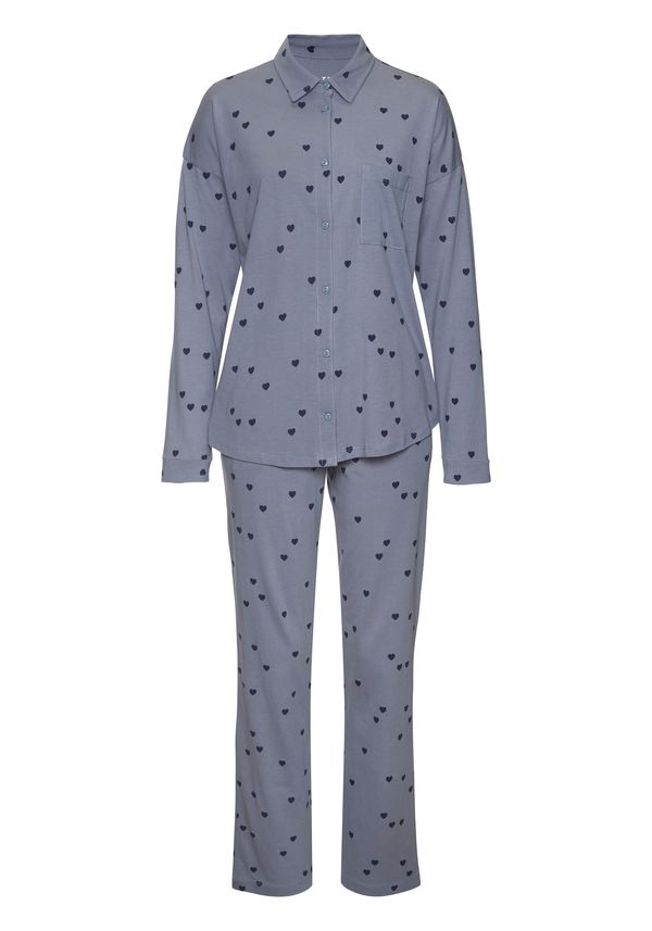 VIVANCE VIVANCE Pidžama 'Dreams'  mornarsko plava / svijetloplava