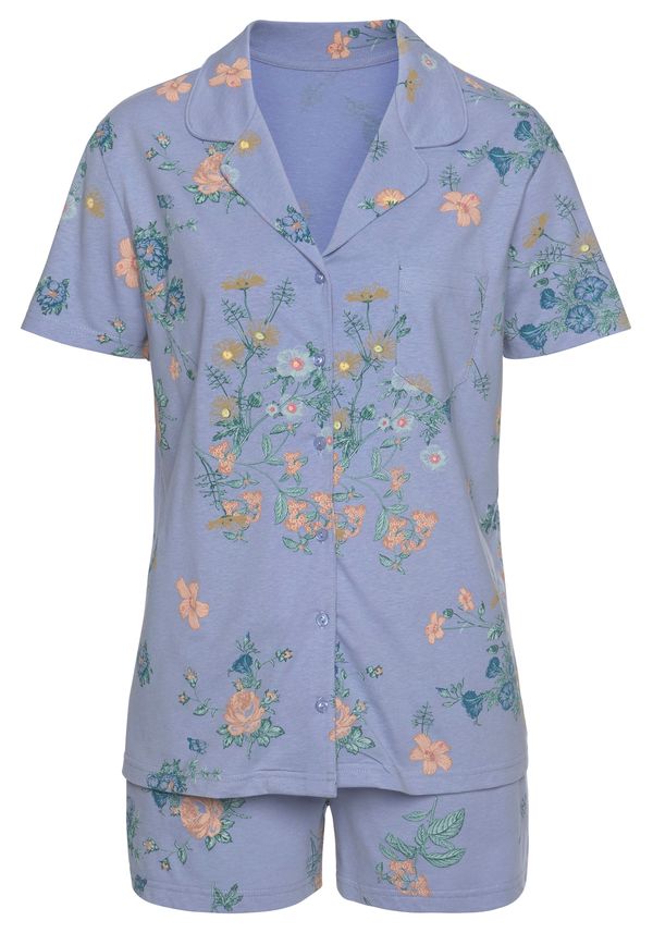 VIVANCE VIVANCE Pidžama 'Dreams'  plava / žuta / zelena / narančasta