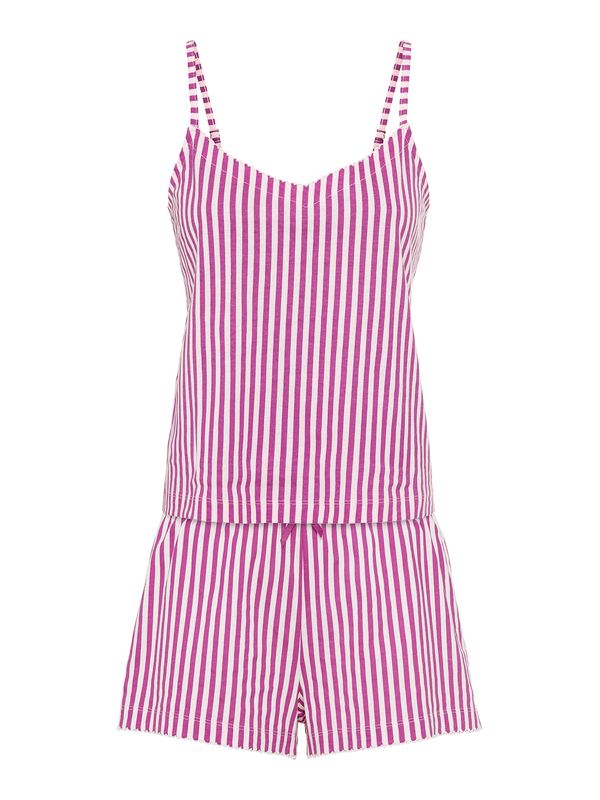 VIVANCE VIVANCE Pidžama 'Dreams'  sivkasto ljubičasta (mauve) / bijela