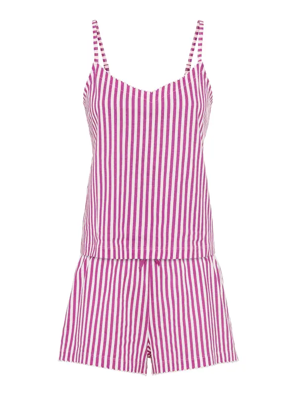 VIVANCE VIVANCE Pidžama 'Dreams'  sivkasto ljubičasta (mauve) / bijela