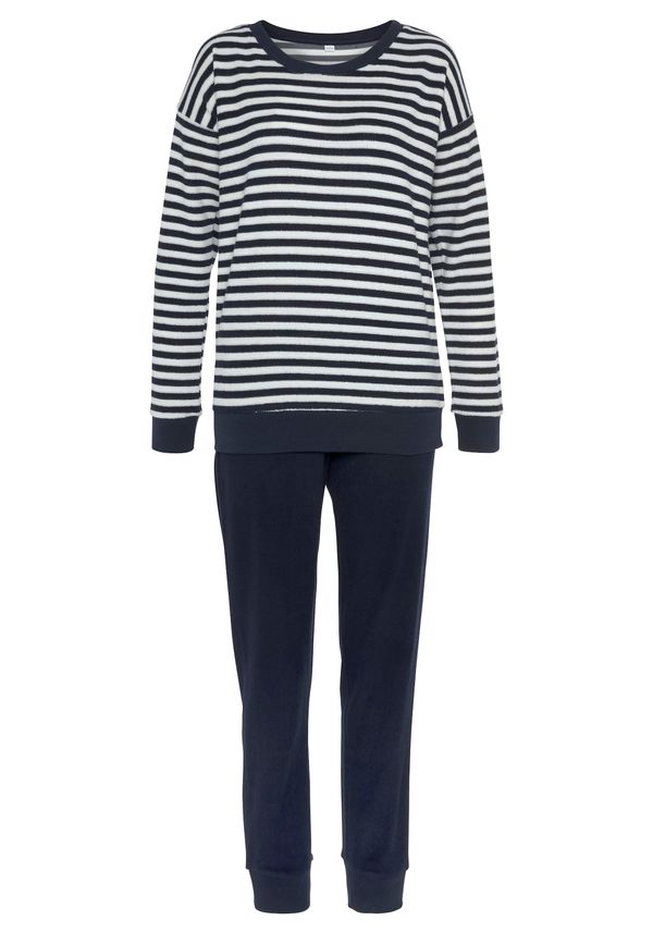 VIVANCE VIVANCE Pidžama  mornarsko plava / bijela