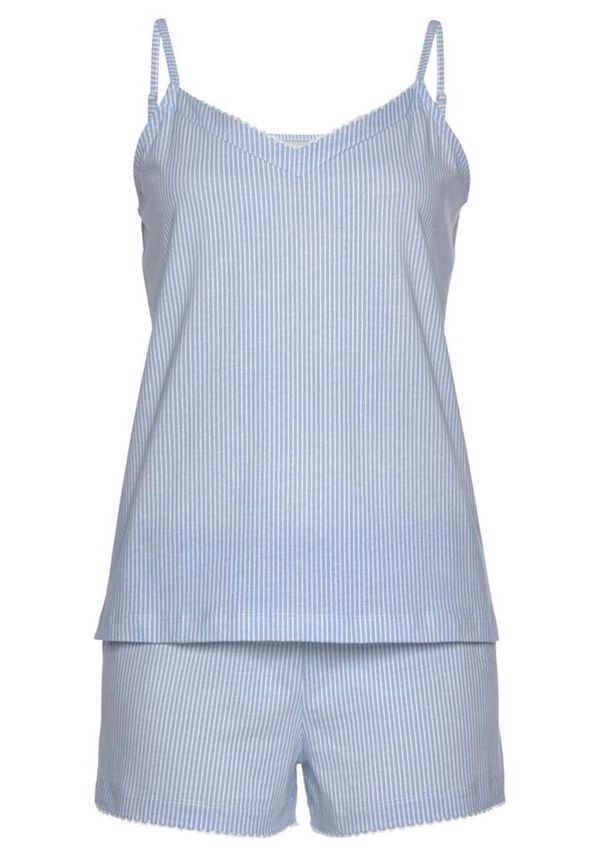 VIVANCE VIVANCE Pidžama  nebesko plava / bijela