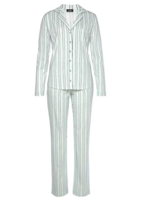 VIVANCE VIVANCE Pidžama  noćno plava / žad / bijela