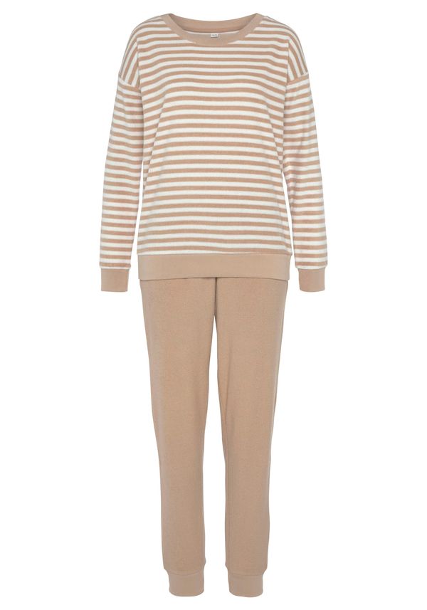 VIVANCE VIVANCE Pidžama  nude / bijela