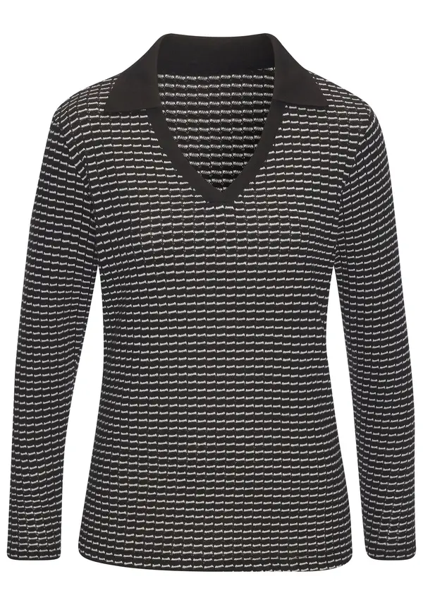 VIVANCE VIVANCE Pulover  crna / bijela