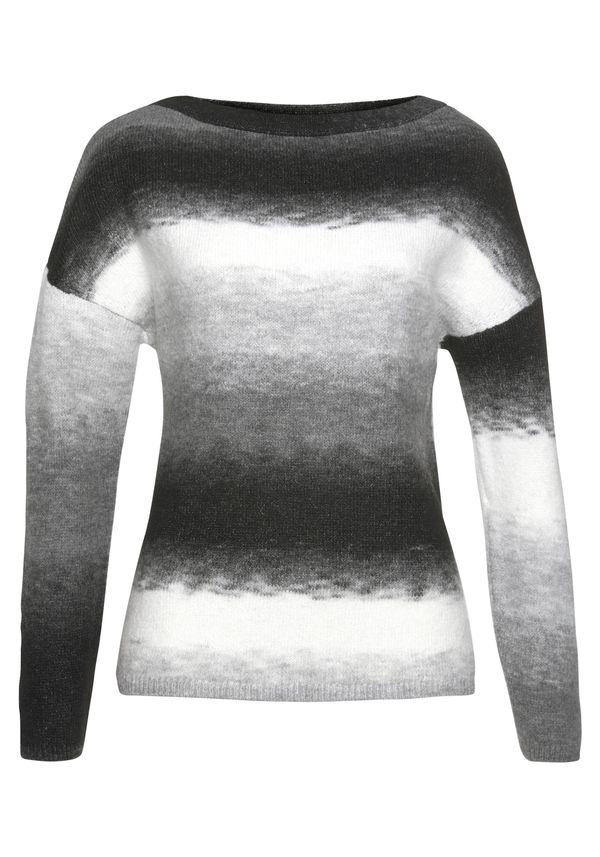 VIVANCE VIVANCE Pulover  siva melange / crna / bijela