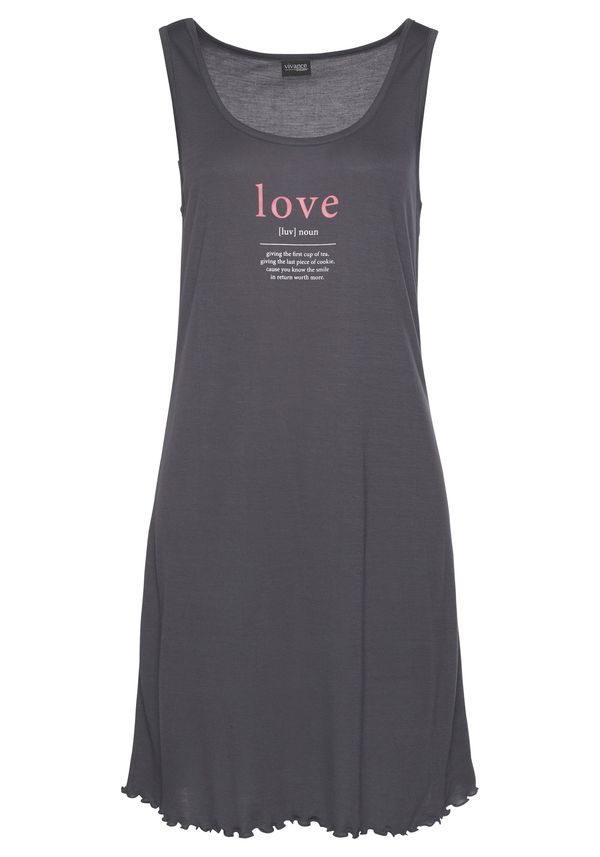 VIVANCE VIVANCE Spavaćica košulja  antracit siva