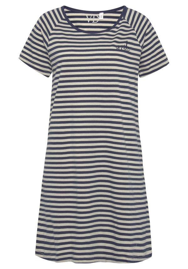 VIVANCE VIVANCE Spavaćica košulja  bež / tamno plava