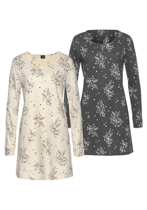 VIVANCE VIVANCE Spavaćica košulja  boja pijeska / siva