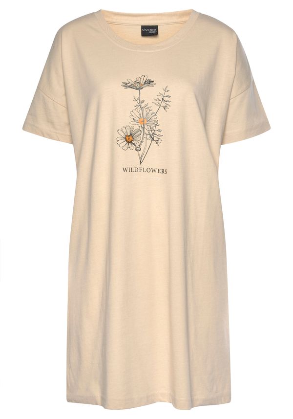 VIVANCE VIVANCE Spavaćica košulja 'Dreams'  nude / mornarsko plava / svijetloplava / šafran / crna