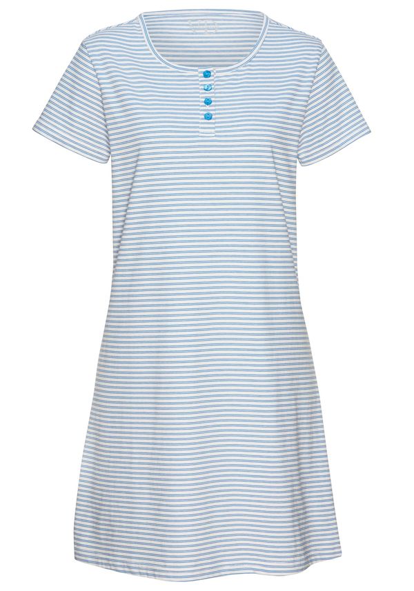 VIVANCE VIVANCE Spavaćica košulja 'Dreams'  plava / bijela