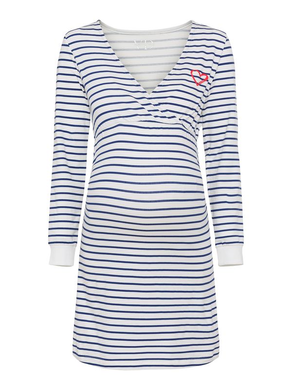 VIVANCE VIVANCE Spavaćica košulja 'Dreams'  plava / bijela