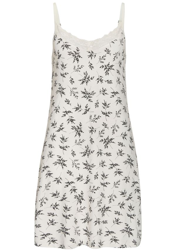 VIVANCE VIVANCE Spavaćica košulja 'Dreams'  svijetlobež / crna