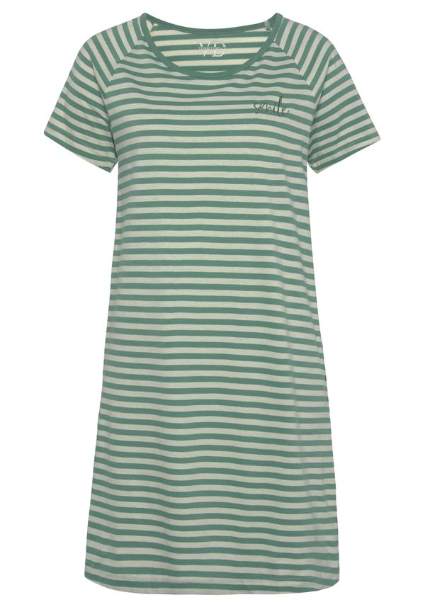 VIVANCE VIVANCE Spavaćica košulja  ecru/prljavo bijela / smaragdno zelena