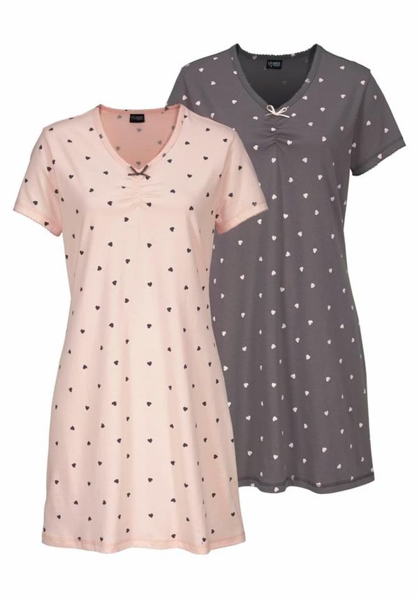 VIVANCE VIVANCE Spavaćica košulja  siva / sivkasto ljubičasta (mauve)