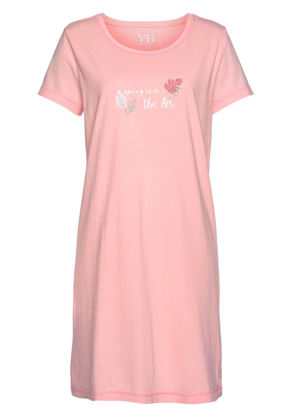 VIVANCE VIVANCE Spavaćica košulja  zelena / roza / prljavo roza / bijela