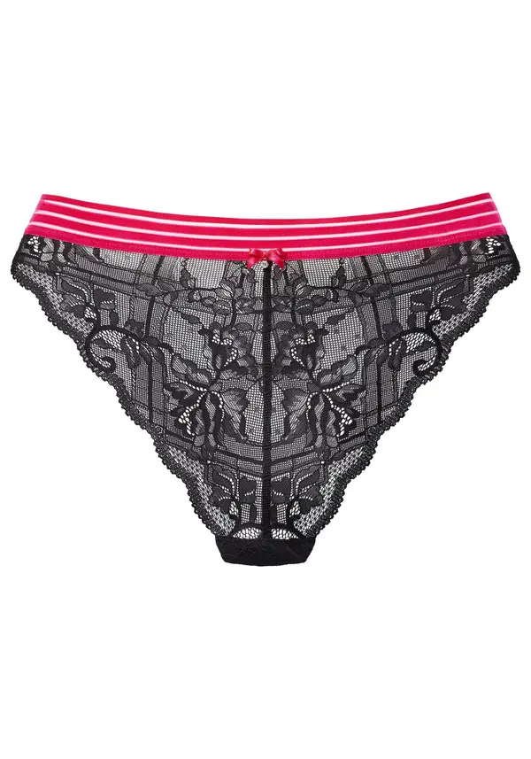 VIVANCE VIVANCE Tanga gaćice  roza / crna