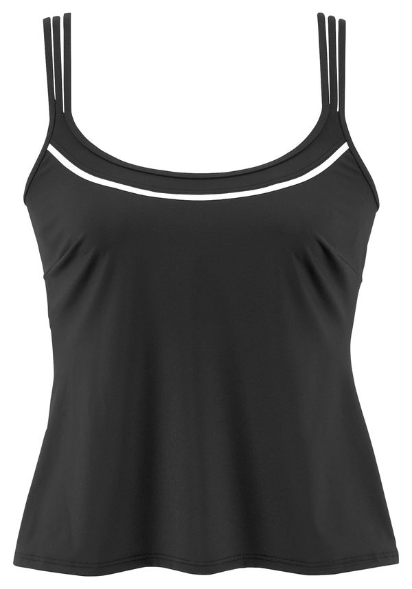 VIVANCE VIVANCE Tankini top  crna / bijela