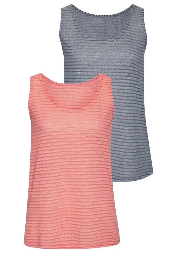 VIVANCE VIVANCE Top  golublje plava / marelica