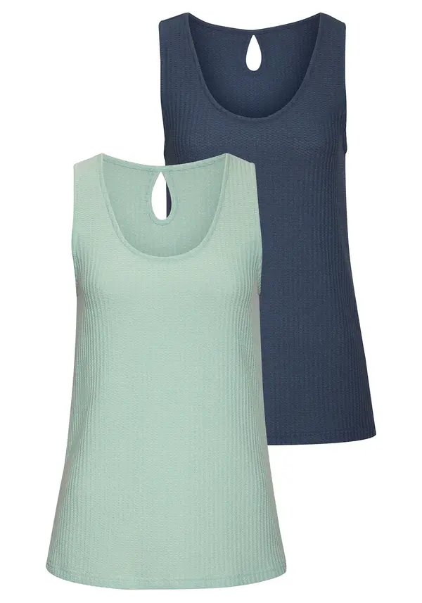 VIVANCE VIVANCE Top  morsko plava / menta