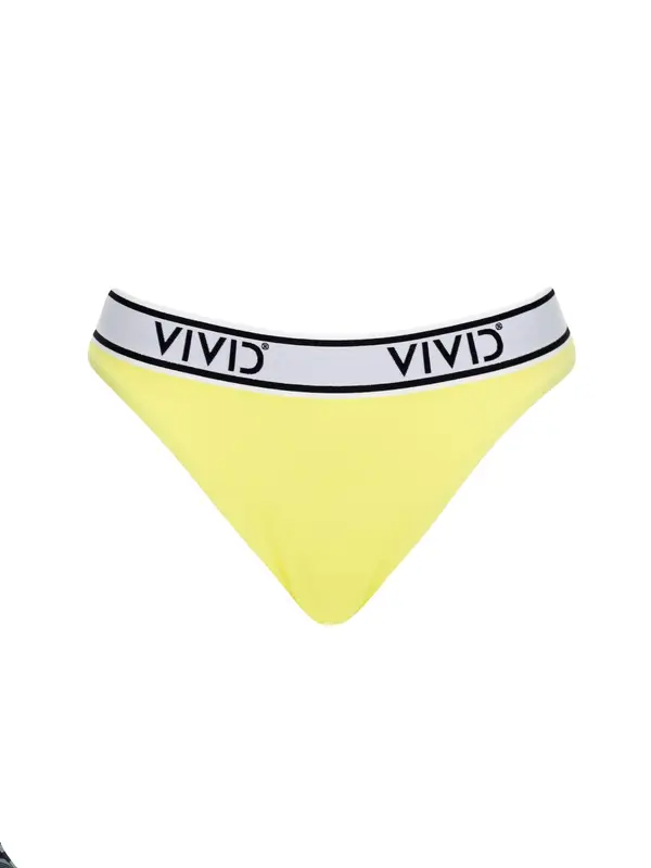 VIVID VIVID Bikini donji dio 'Mix&Match'  limun / crna / bijela