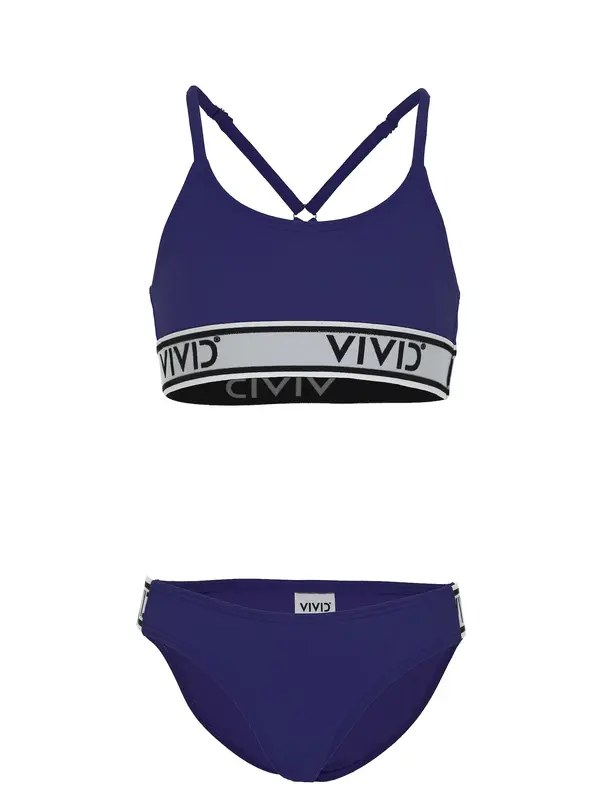 VIVID VIVID Bikini  tamno plava / svijetlosiva / crna