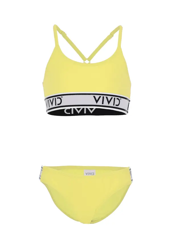 VIVID VIVID Bikini  žuta / svijetlosiva / crna