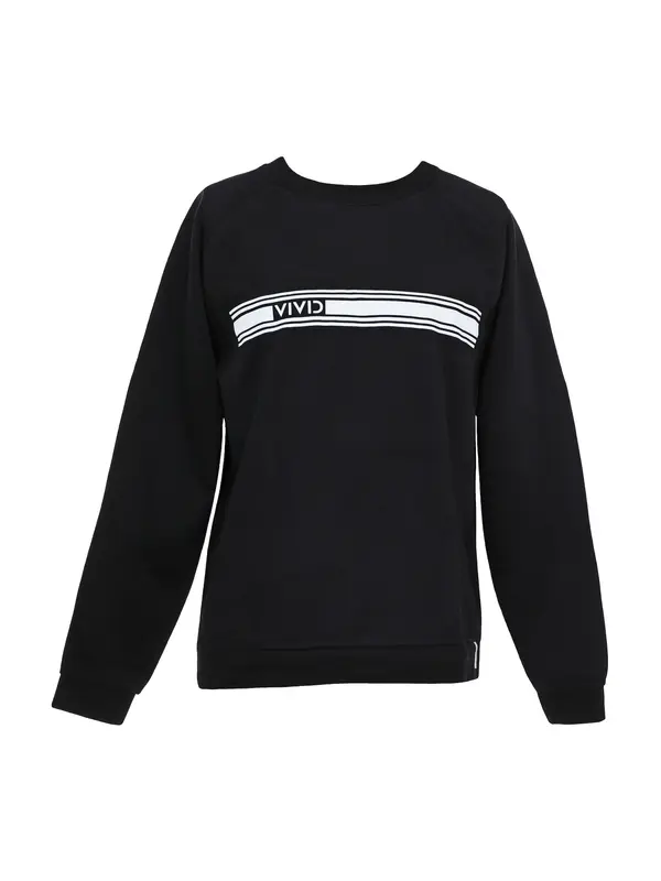VIVID VIVID Sweater majica  crna / bijela