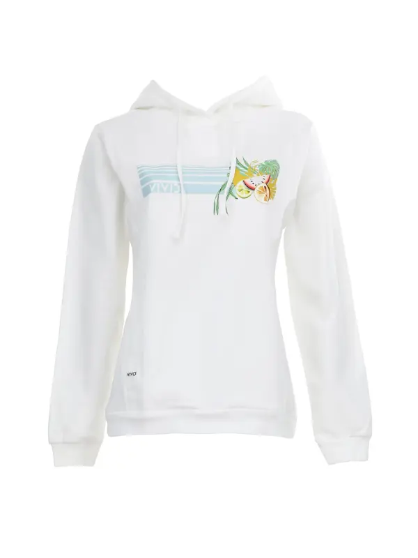 VIVID VIVID Sweater majica  svijetloplava / senf / limun / bijela