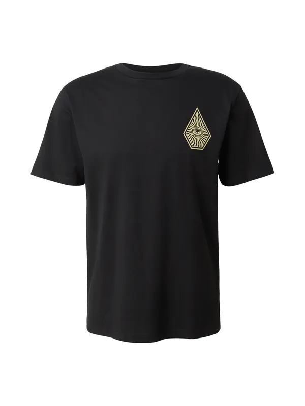 Volcom Volcom Majica 'ALL SEEING'  boja pijeska / pastelno žuta / crna