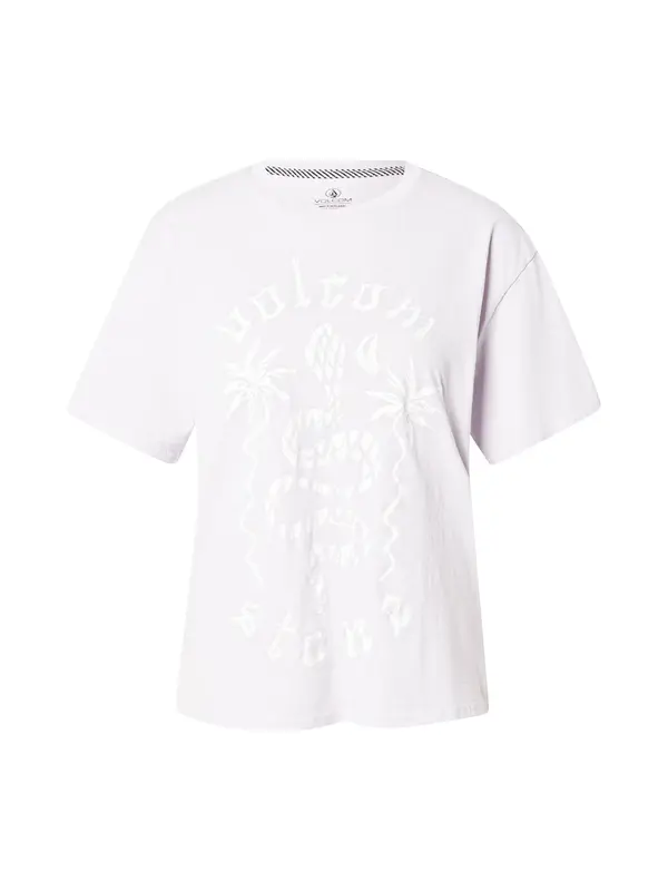 Volcom Volcom Majica 'BURNOUT'  pastelno ljubičasta / bijela