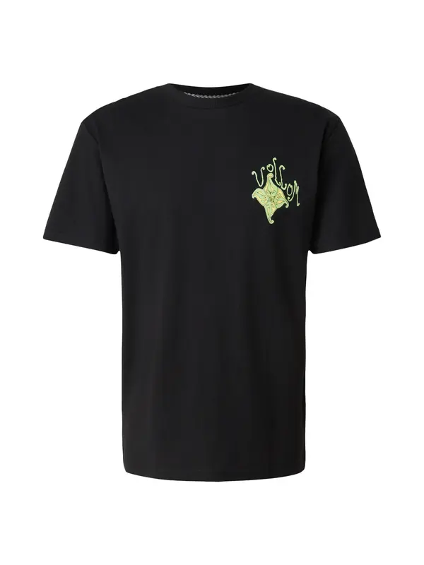 Volcom Volcom Majica 'FISHYSTAR'  svijetložuta / svijetlozelena / crna