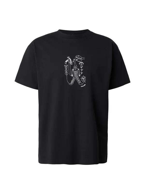 Volcom Volcom Majica 'NOWHERE'  crna / bijela