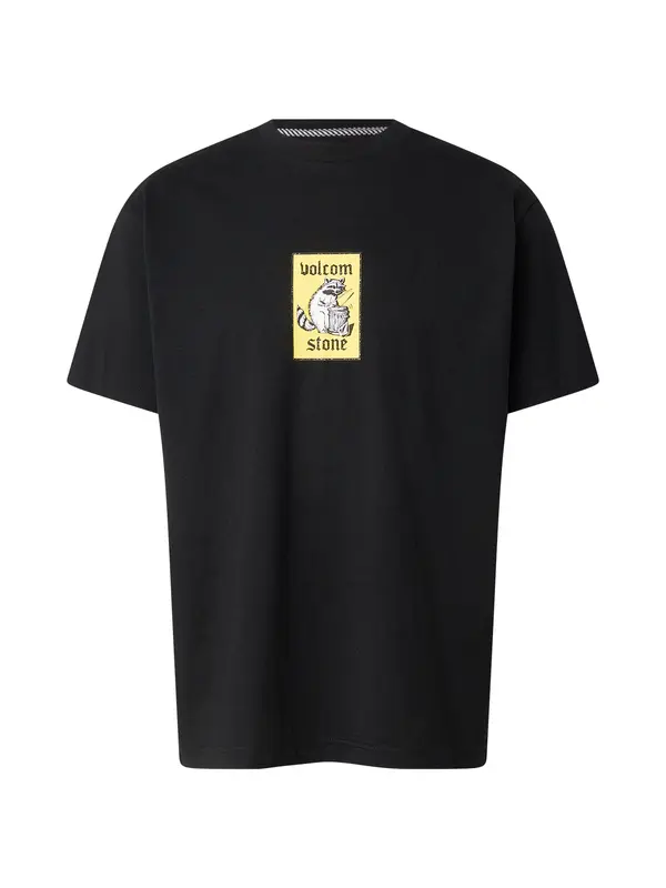 Volcom Volcom Majica 'ROCKOUT'  žuta / crna / bijela
