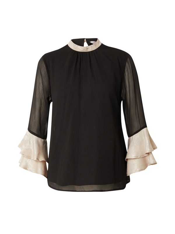 Wallis Wallis Bluza  bež / crna